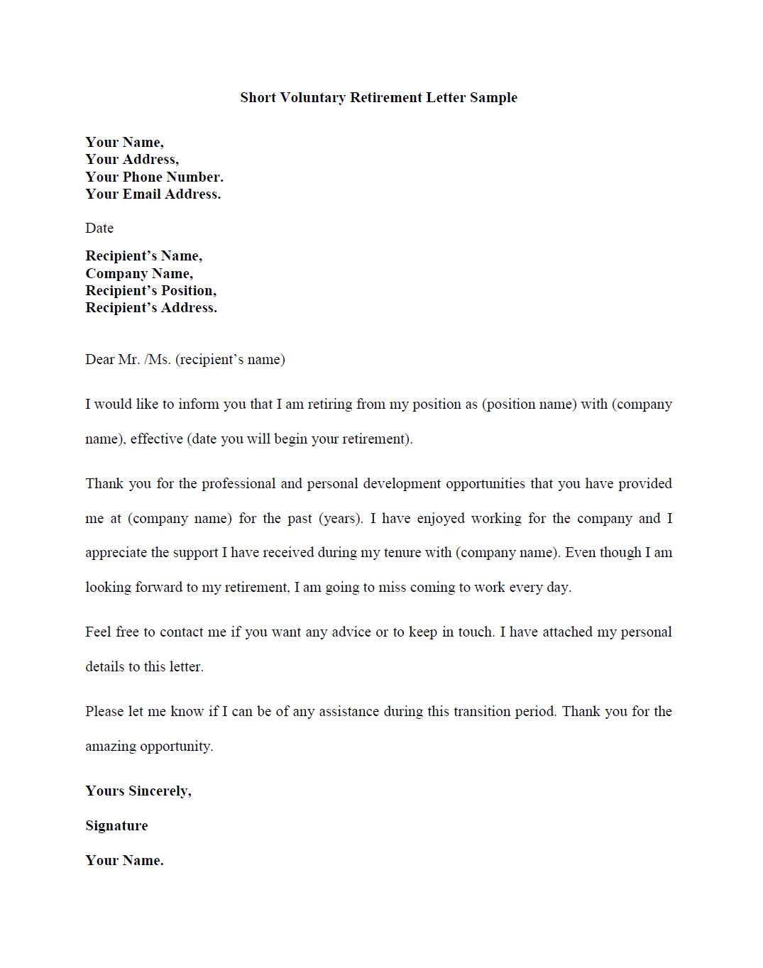 Homework Home Lick Simple Short Retirement Letter Mirror Compile Involved